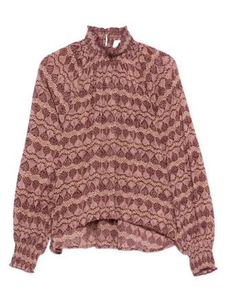 Antik Batik ruffled blouse - Neutrals