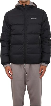 A|X Armani Exchange Zwarte Donsjack Stijlvol Ontwerp - Heren - Winterjassen - Zwart - 2XL - Jassen