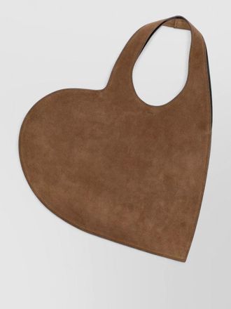 Coperni heart suede tote bag