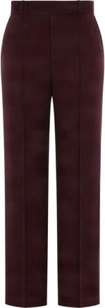 Patrizia Pepe Rechte broek - Dames - Straight fit broeken - Bruin - XS - Polyester - Broeken