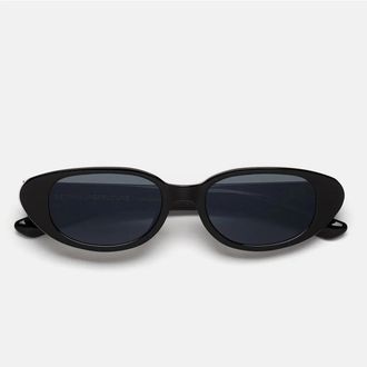 Retro Superfuture Sunglasses Vega Azure Qq7 Black/Blue Unisex