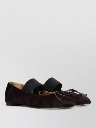 Maison Margiela pony hair ballerina loafers