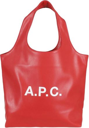 A.P.C. Tote Bags, female, Red, Size: ONE SIZE Ninon Tote