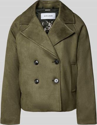 More & More More & More Blazer mit Reverskragen in Oliv, Größe 34
