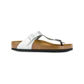 Birkenstock Gizeh Birko-Flor Sandalen - Dames - Slippers - Grijs - 41 EU - Schoenen