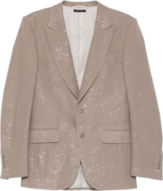 Tom Ford Jack met gespikkelde knopen - Beige