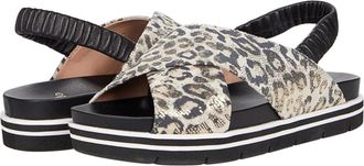 Linea Paolo Rhea Sandals Multicolor Leather Round Toe Slingback ZAP746