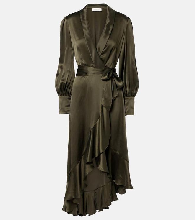 Silk wrap dress