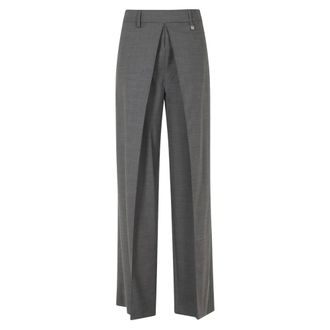 Giuseppe Di Morabito Tailored Pants - Dames - Broeken - Grijs - Maat: S Leer