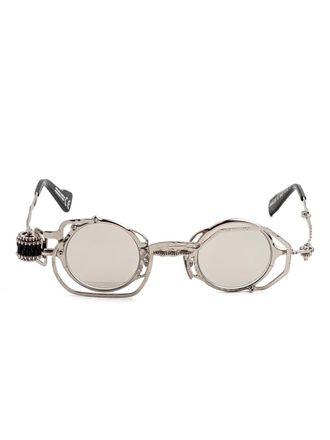 Kuboraum Z50 glasses - unisex - Metal/Acetate - 39 - Silver
