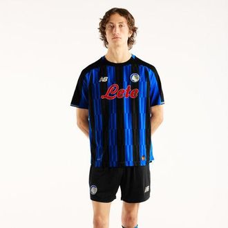 New Balance Atalanta BC Hombre New Balance 26/27 Home Elite Short Sleeve Jersey en Azul/Negro, Poli&eacute;ster, Talla XL