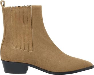 Scarosso Olivia Chelsea Boot - Dames - Cowboylaarzen - Bruin - 40 EU - Leer - Schoenen