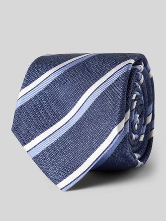 Gierremilano Seidenkrawatte aus reiner Seide mit Logo-Patch (7,5cm) in Marine, Gr&ouml;&szlig;e 1