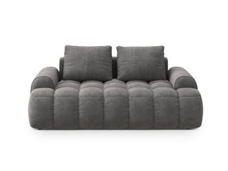 Cosmopolitan Design Sof&aacute; 2 plazas de terciopelo gris