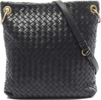 Bottega Veneta 2000s Intrecciato shoulder bag - Black