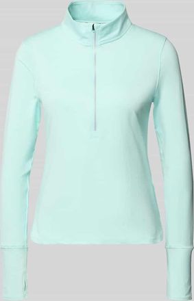Under Armour Longsleeve mit Stehkragen und Rei&szlig;verschluss in Mint, Gr&ouml;&szlig;e XL