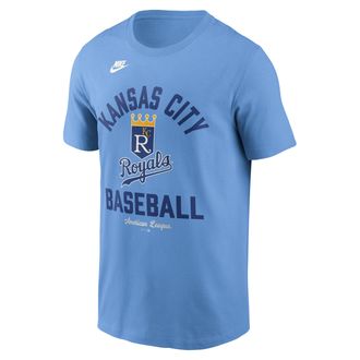 Nike Kansas City Royals Cooperstown Nike Mens MLB T-Shirt in Blue | N1994EYKCA-079