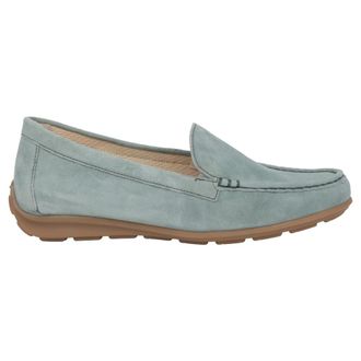 Gabor Schoenen, Dames, Groen, 44 EU, Suède, Dames Loafer Mocassins