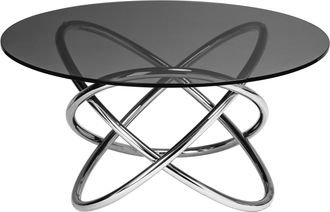 Premier Housewares Smoked Glass Top End Table