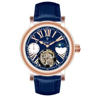 Christian Van Sant Tourbillon X Limited Edition Blue Dial Mens Watch CV1001
