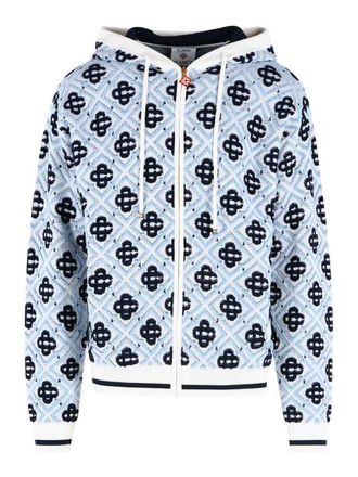 Casablanca Blue Wool Sweatshirt