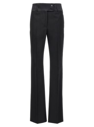 Ferragamo Black Tuxedo Pants