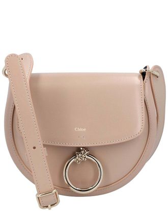 Chlo&eacute; Beige Calfskin Leather Arlene S Shoulder Bag, Never Carried (Authentic Pre-Loved)