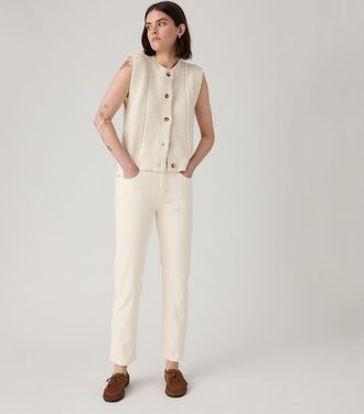 Levi's 501 Crop Jeans - Womens - 23X26 - White