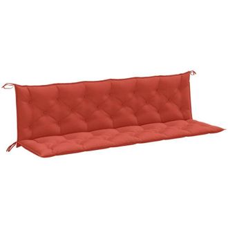 vidaXL Vidaxl - Cojines Para Banco Jard&iacute;n 2 Uds Tela Rojo Melange 200x50x7 Cm