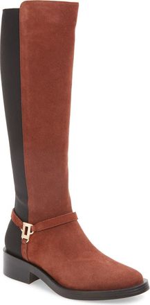 Karl Lagerfeld Verill Knee High Boot in Cognac/Black at Nordstrom Rack, Size 7.5