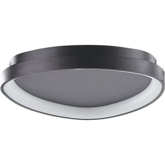 Beliani LED Ceiling Lamp NANDING Metal Black