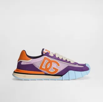 Dolce & Gabbana Dg Athletic Fabric Sneakers - Woman Sneakers Purple 37.5