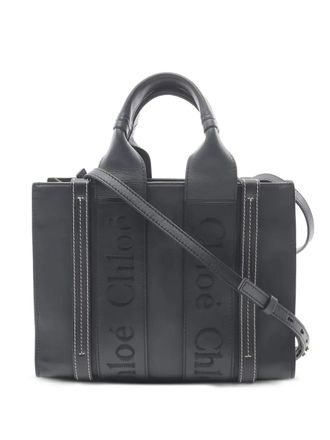 Chloé small Woody handbag - women - Leather - One Size - Black