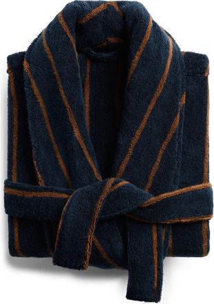Parachute Turkish Cotton Stripe Robe in Ink And Tobacco at Nordstrom, Size X-Large