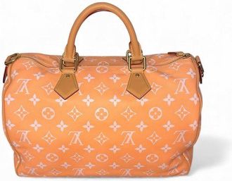Louis Vuitton Womens Speedy P9 Bandouliere 40 - Orange Calf Leather - One Size