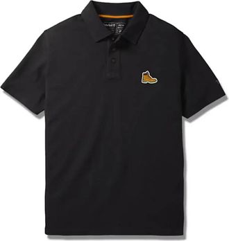 Timberland Polo Logo Korte Mouw Man - Heren - Polos - Zwart - S - Tops