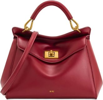 JW PEI Lucia Handtas - Dames - Handtassen - Rood - ONE Size - Leer - Tassen