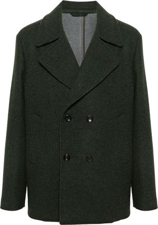 Etro double-breasted peacoat - men - Cashmere/Wool/Viscose - M - Green