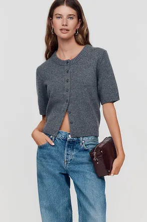Reformation Maude Cashmere-Wool Cardigan