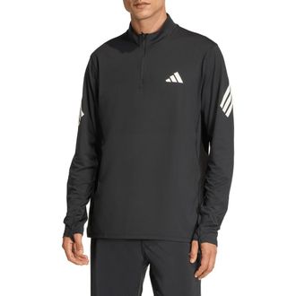 adidas ADI365 Quarter Zip Mock Neck Jacket in Black at Nordstrom Rack, Size Xx-Large