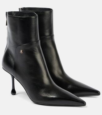 Jimmy Choo London Cycas 80 leather ankle boots