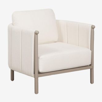 Sklum Sill&oacute;n De Jard&iacute;n En Boucl&eacute; Y Aluminio Boleni Sklum