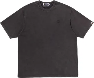 A Bathing Ape Garment Dyed One Point Relaxed Fit T-Shirt Black 0ZXTEM303091RCCX