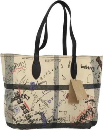 Burberry Pre-owned Tote Bags, female, Multicolor, Size: ONE SIZE Pre-owned Vintage Tote Bag