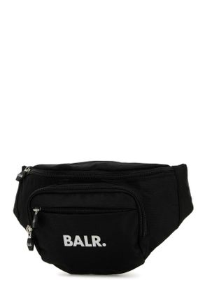 BALR Mens U-Series Small Waistpack Jet Black Marsupi Bag
