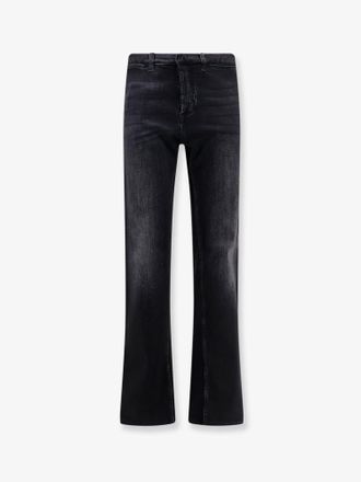Gucci Jeans in blue denim con profili Nastro Web - GUCCI - gender_Man