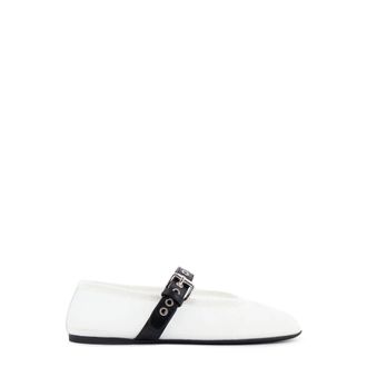 Miu Miu Dames, Schoenen, Wit, Maat: 36 EU Leer
