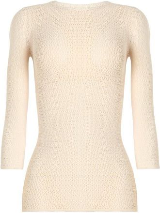 Wolford Daisy Net Top Long Sleeves