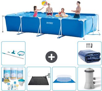 Intex Piscina Con Estructura Rectangular - 450x220x84 Cm - 7-piezas S20071