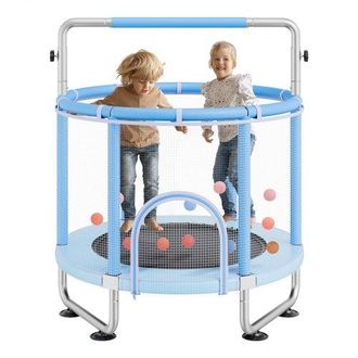 OEM Trampol&iacute;n Para Ni&ntilde;os Para Interior Y Exterior, Minitrampol&iacute;n Recreativo Para Ni&ntilde;os Peque&ntilde;os Con Red De Seguridad Y Aro De Baloncesto, Para Ni&ntilde;os De M&aacute;